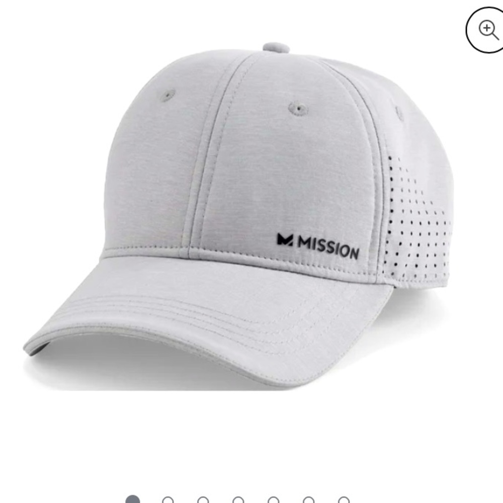 MISSION Cooling Vented Mesh Performance Hat Cap Alloy Heather Gray - Picture 4 of 17